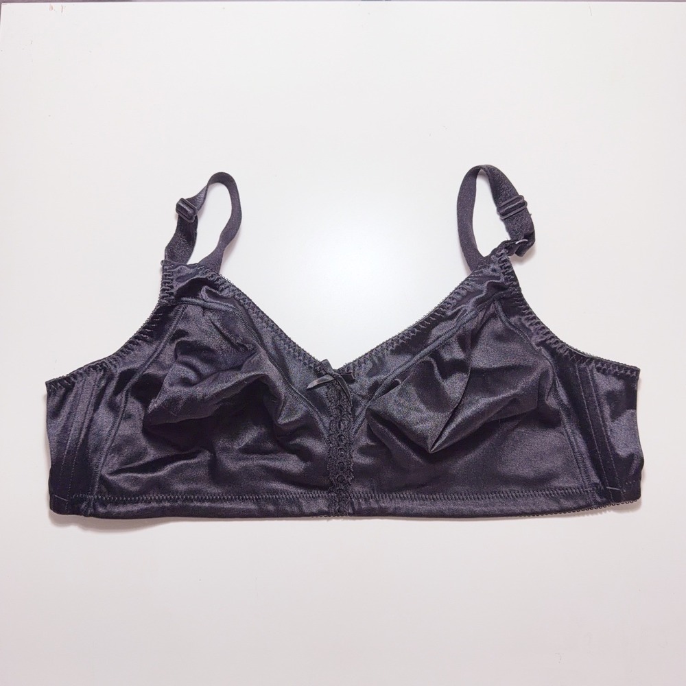 Bali Double Support Wireless Bra Womens 44C Black Stretch Comfort Style 3820